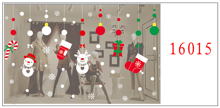 Christmas Color Static Sticker Show Window Decoration Window Stickers Decoration Mall Hotel Christmas Decoration Supplies Factory Direct Sales Christmas Color Static Sticker Show Window Decoration Window Stickers Decoration Mall Hotel Christmas Decoration Supplies Factory Direct Sales
