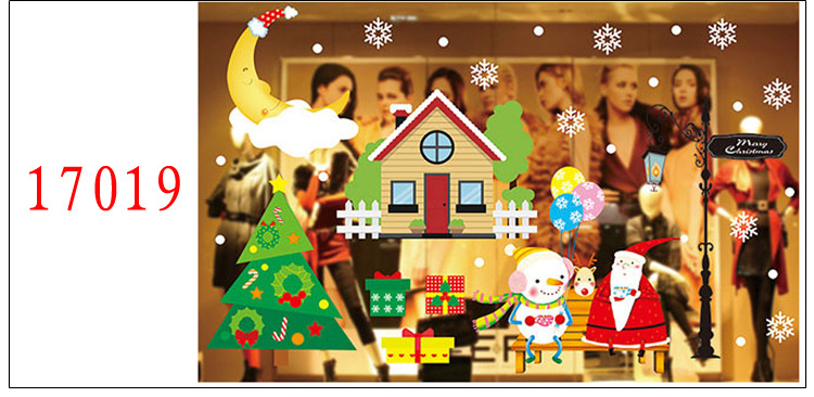 Christmas Color Static Sticker Show Window Decoration Window Stickers Decoration Mall Hotel Christmas Decoration Supplies Factory Direct Sales Christmas Color Static Sticker Show Window Decoration Window Stickers Decoration Mall Hotel Christmas Decoration Supplies Factory Direct Sales