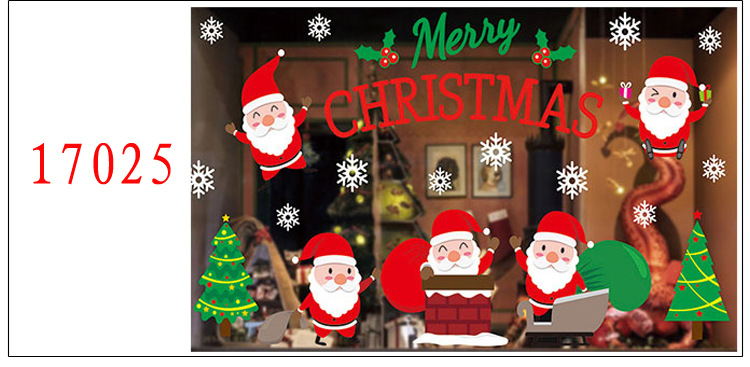 Christmas Color Static Sticker Show Window Decoration Window Stickers Decoration Mall Hotel Christmas Decoration Supplies Factory Direct Sales Christmas Color Static Sticker Show Window Decoration Window Stickers Decoration Mall Hotel Christmas Decoration Supplies Factory Direct Sales
