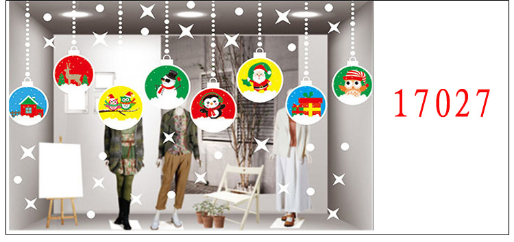 Christmas Color Static Sticker Show Window Decoration Window Stickers Decoration Mall Hotel Christmas Decoration Supplies Factory Direct Sales Christmas Color Static Sticker Show Window Decoration Window Stickers Decoration Mall Hotel Christmas Decoration Supplies Factory Direct Sales