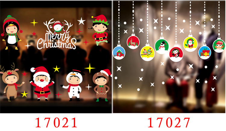 Christmas Color Static Sticker Show Window Decoration Window Stickers Decoration Mall Hotel Christmas Decoration Supplies Factory Direct Sales Christmas Color Static Sticker Show Window Decoration Window Stickers Decoration Mall Hotel Christmas Decoration Supplies Factory Direct Sales