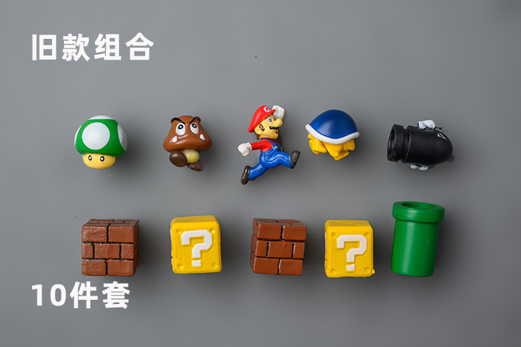 Super Mary Refrigerator Sticker and Magnet Sticker Korean 3D Three-Dimensional Set Mario Decoration Japanese Magnet Creative Cute Super Mary Refrigerator Sticker and Magnet Sticker Korean 3D Three-Dimensional Set Mario Decoration Japanese Magnet Creative Cute