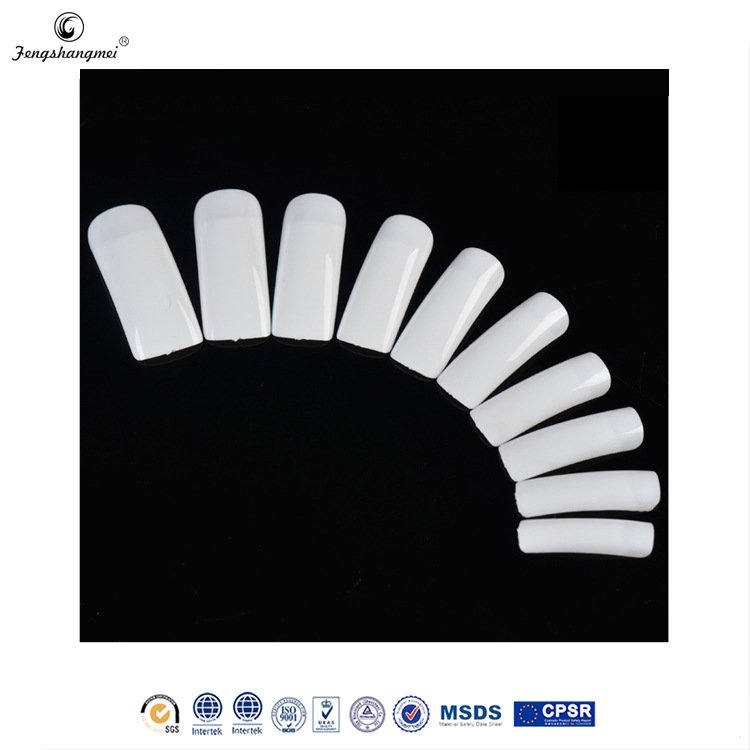 Direct Sales Transparent Lens Fake Nails Flat Head Semi-Nail Sticky Sand Dragon Nail Long Wear Nail Sticker DIY Decoration Nail Shaped Piece Foreign Trade
