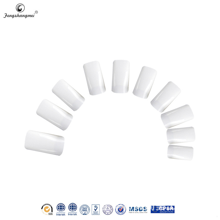 Direct Sales Transparent Lens Fake Nails Flat Head Semi-Nail Sticky Sand Dragon Nail Long Wear Nail Sticker DIY Decoration Nail Shaped Piece Foreign Trade
