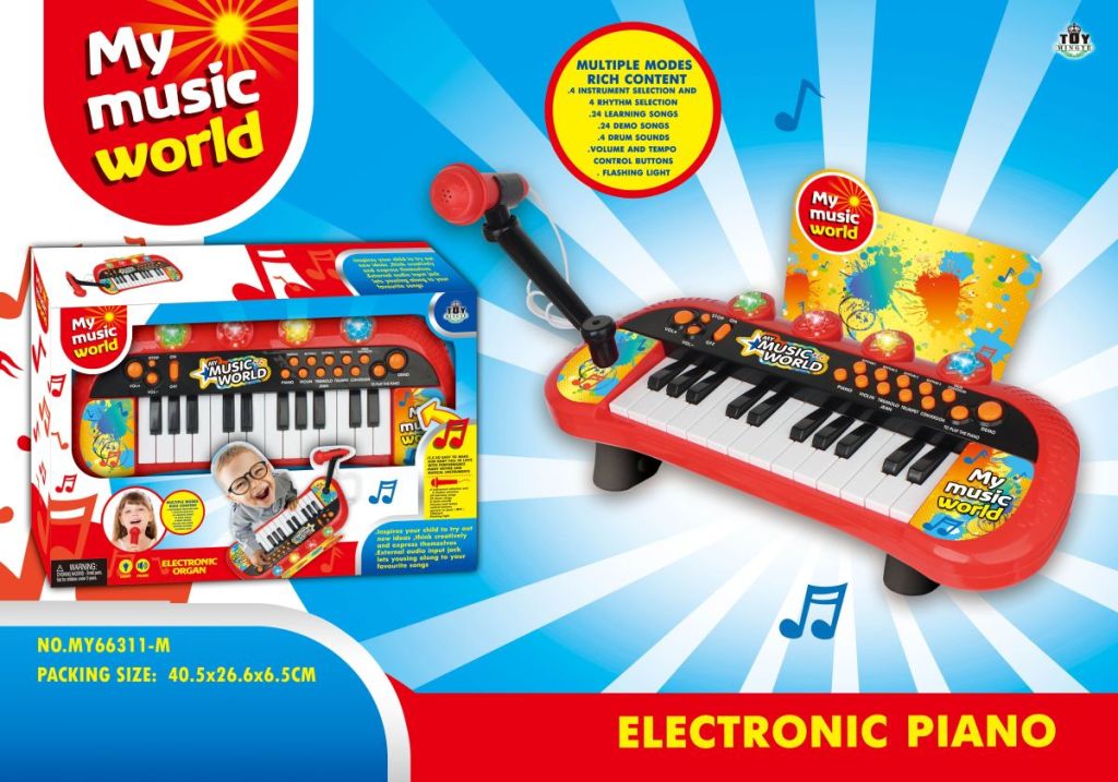 Cross-Border Hot Sale Children Adult 24 Key Electronic Keyboard Set Musical Instrument Toys Cross-Border Hot Sale Children Adult 24 Key Electronic Keyboard Set Musical Instrument Toys