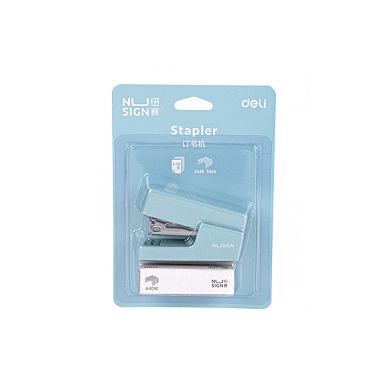 Deli Nusai Ns083 Stapler Student Mini Portable Hand-Held Labor-Saving Stapler Suit