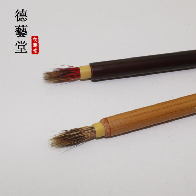 Factory Wholesale Teeny Lower Case Weasel&#039;s Hair Copy Scripture Book Writing Brush Rabbit&#039;s Hair Hook Line Fine Pen Chinese Calligraphy Regular Script in Small Characters Writing Brush