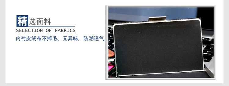 Leather business card case customized portable business card clip card clip gift wholesale