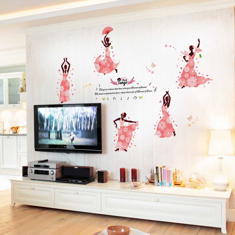 Van Gogh New Qing FARCENT Wall Sticker Dance Room Hallway Living Room Sofa TV Background Decoration Sk9327