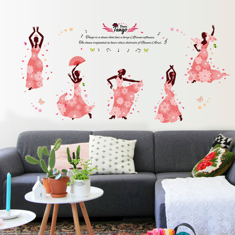 Van Gogh New Qing FARCENT Wall Sticker Dance Room Hallway Living Room Sofa TV Background Decoration Sk9327