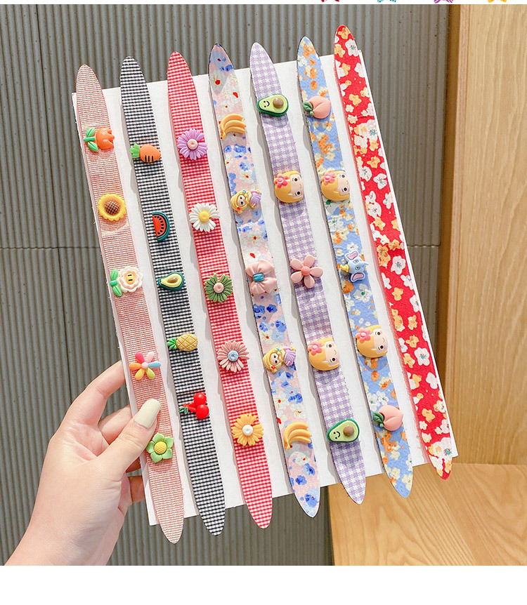 Bang Sticker Children's Velcro Hairband Decoration Baby Bow Hair Accessories Post Little Girl Hair Patch Headband