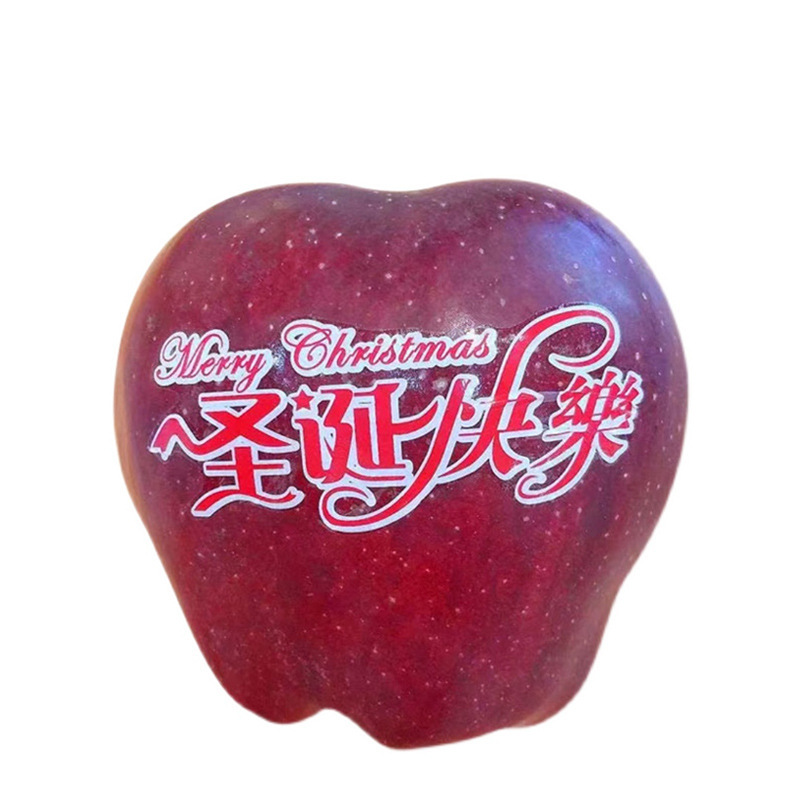 Christmas Decoration Apple Merry Christmas Christmas Eve Fruit Magic Water Sticker Stick Label Christmas Apple Sticker