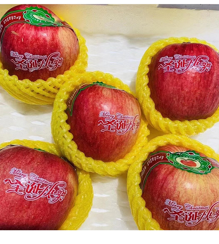 Christmas Decoration Apple Merry Christmas Christmas Eve Fruit Magic Water Sticker Stick Label Christmas Apple Sticker