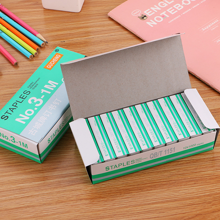 High Quality No. 12 Staple Standard Model Office Binding Stitching Needle 24/6 Stapler Dedicated 1000 Pieces Boxed