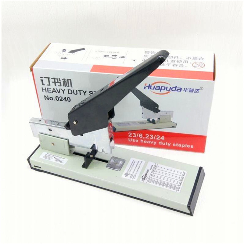 Exclusive for Cross-Border 240 Heavy Duty Stapler Huapod Extra Large Stapler Stapler Leather Stapler Generation Hair