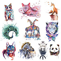 Cartoon Love Couple T-shirt Heat Transfer Offset Heat Transfer Pattern Custom DIY Clothes Sticker Ironing Decoration Applique