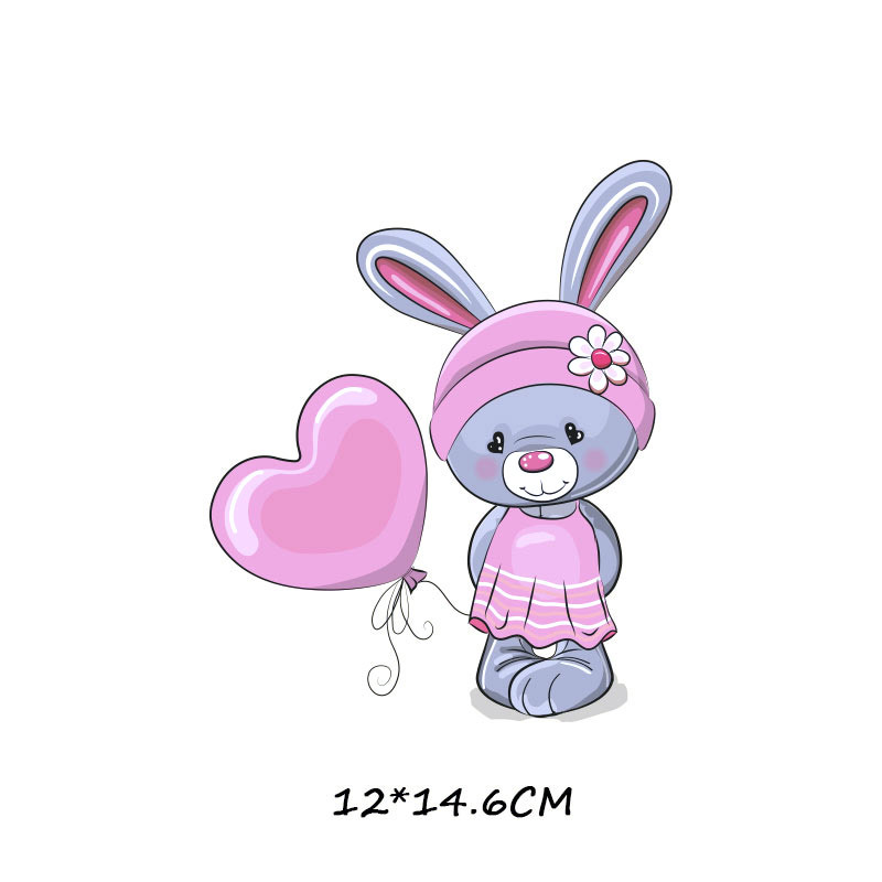 Cartoon Love Couple T-shirt Heat Transfer Offset Heat Transfer Pattern Custom DIY Clothes Sticker Ironing Decoration Applique