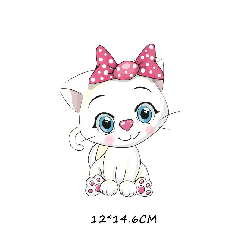 Cartoon Love Couple T-shirt Heat Transfer Offset Heat Transfer Pattern Custom DIY Clothes Sticker Ironing Decoration Applique