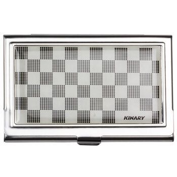 In Stock Wholesale New Fashion Stainless Steel Wenyige Printing Business Card Case Portable Waterproof Business Card Storage Box Customization