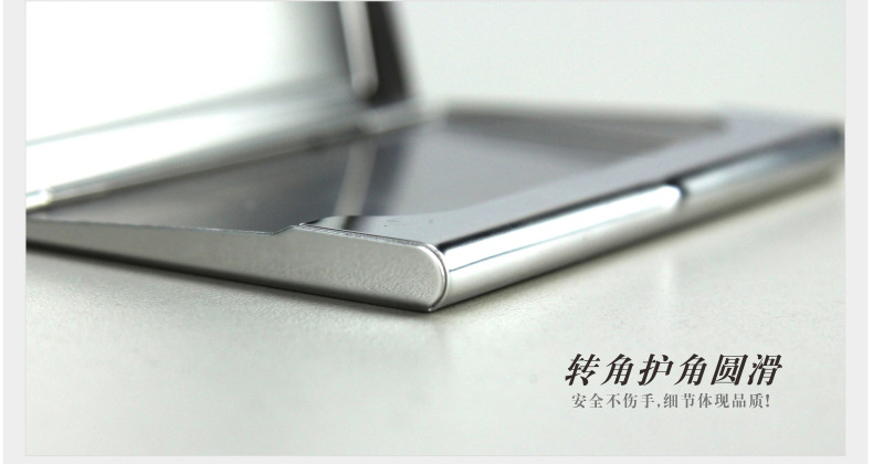 In Stock Wholesale New Fashion Stainless Steel Wenyige Printing Business Card Case Portable Waterproof Business Card Storage Box Customization