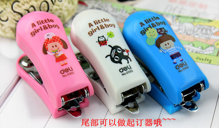 Portable mini cartoon stapler