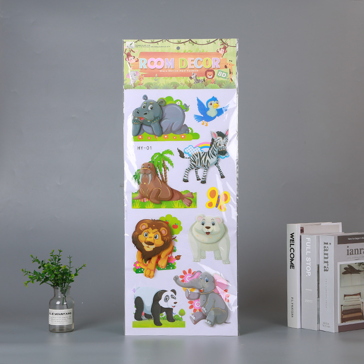 Animal Three-Dimensional Wall Stickers Special Decoration Children's Room Bedroom Living Room Mural Sticker Various Styles Large Quantity Excellent Price