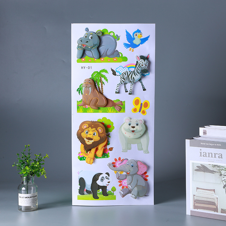 Animal Three-Dimensional Wall Stickers Special Decoration Children's Room Bedroom Living Room Mural Sticker Various Styles Large Quantity Excellent Price