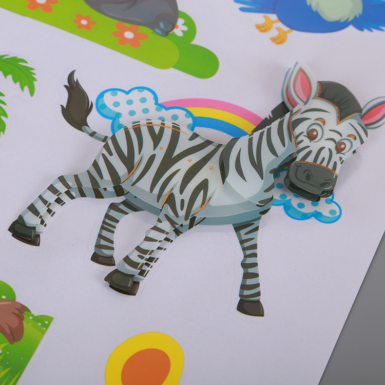 Animal Three-Dimensional Wall Stickers Special Decoration Children's Room Bedroom Living Room Mural Sticker Various Styles Large Quantity Excellent Price