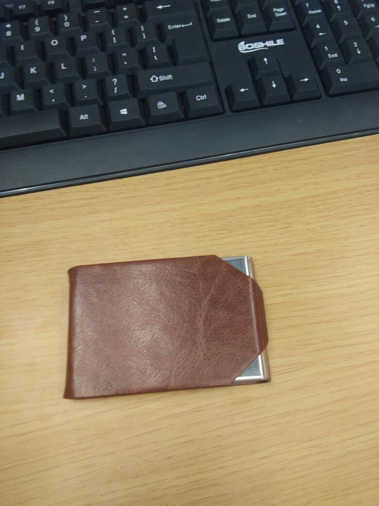 Card case key ring metal ballpoint pen