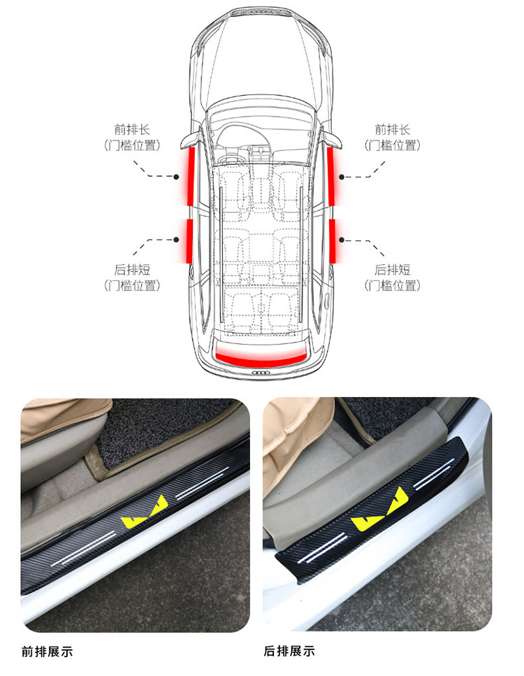 Automobile Door Strip Anti-Stepping Protective Strip Pedal Sticker Trunk Protection Bar Car Installation Strip Decoration All Products Automobile Door Strip Anti-Stepping Protective Strip Pedal Sticker Trunk Protection Bar Car Installation Strip Decoration All Products