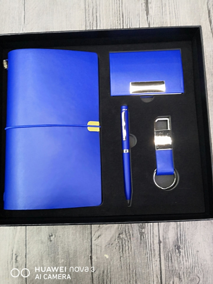 Notebook Card Case Key Chain Metal Ballpoint Pen