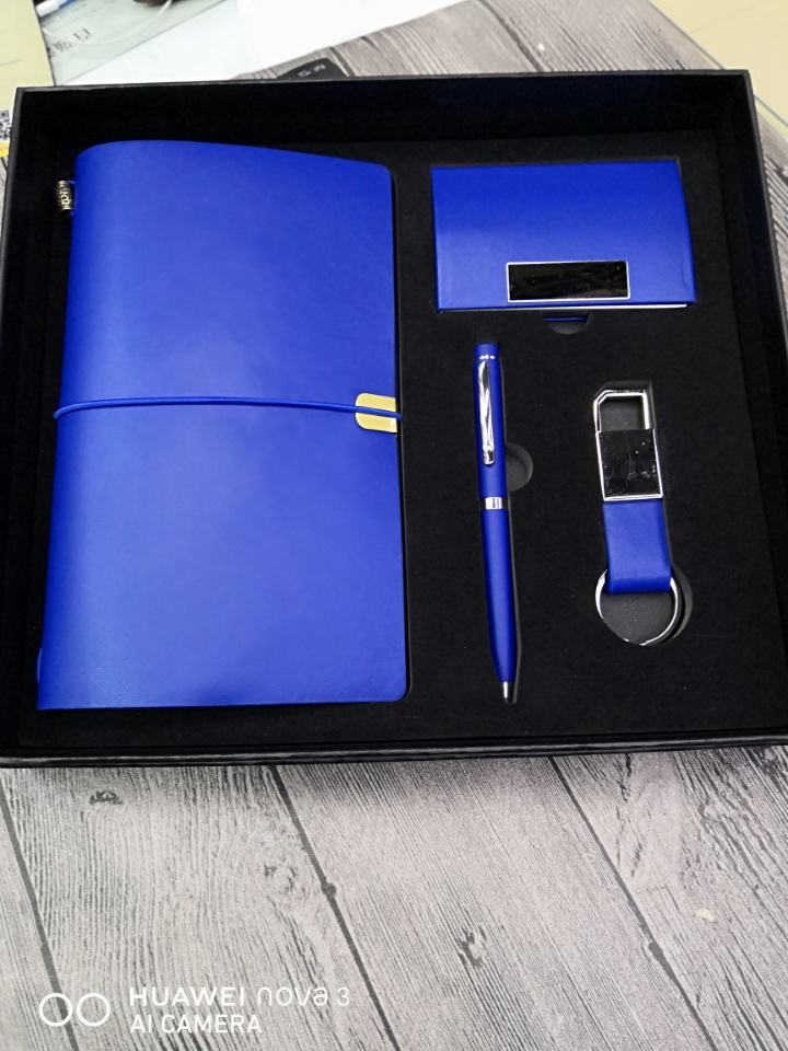 Notebook Card Case Key Chain Metal Ballpoint Pen
