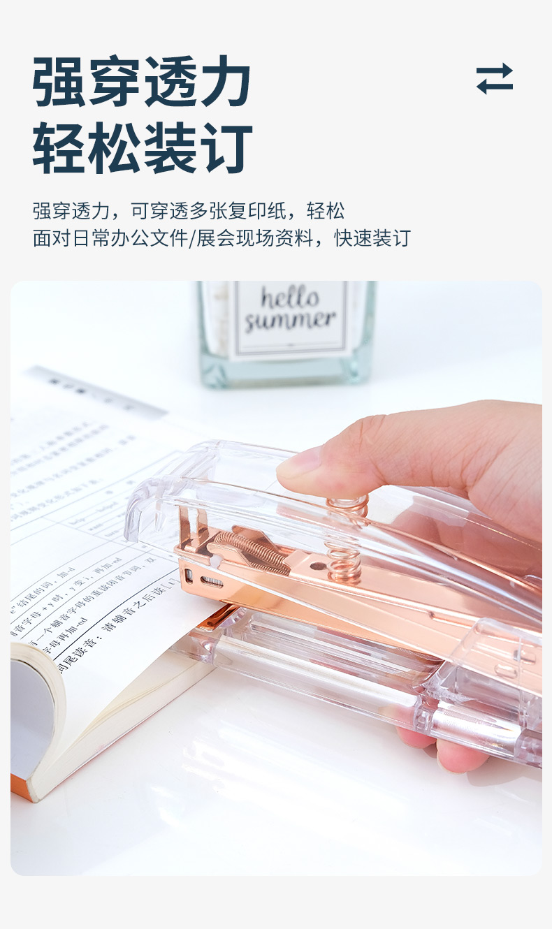 Factory Direct Acrylic Transparent Stapler