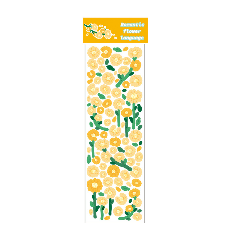 Yue Zhen Romantic Words Series Hand Ledger Sticker Laser Colorful Goo Card Decoration Material Paper Cute DIY Small Stickers