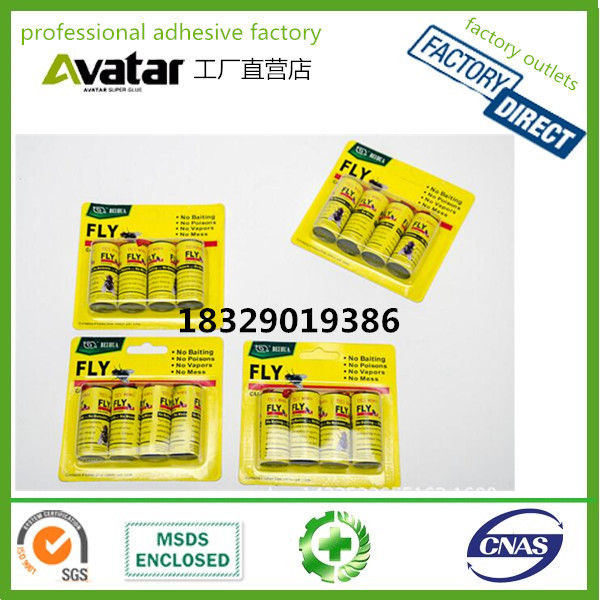 OEM OEM Factory direct supply blue fly glue ribon paper With Strong Sticky Glue 