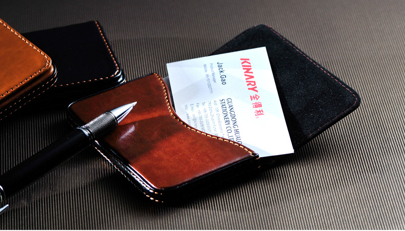 Kinary Os9008 Black Leather Business Card Case Business Creative Men's and Women's Business Card Storage Clip Can Hold 15 Pieces Kinary Os9008 Black Leather Business Card Case Business Creative Men's and Women's Business Card Storage Clip Can Hold 15 Pieces