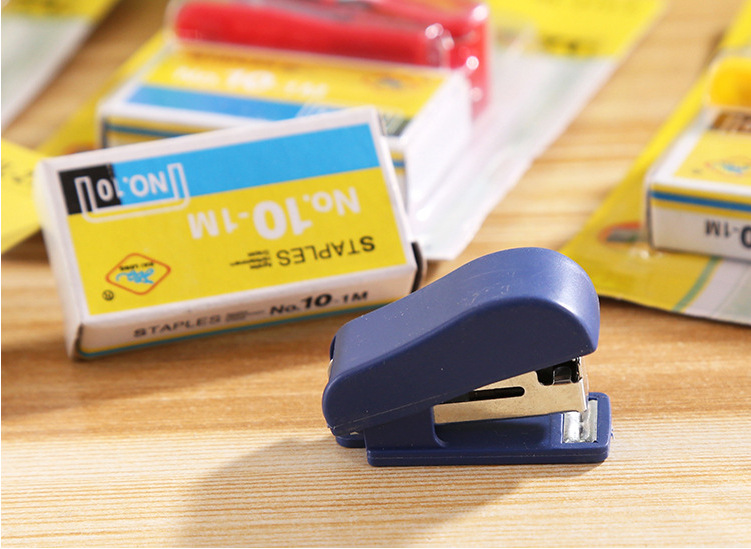 214 Mini Stapler Bookbinding Machine with Staple Stapler Kit Students Wholesale