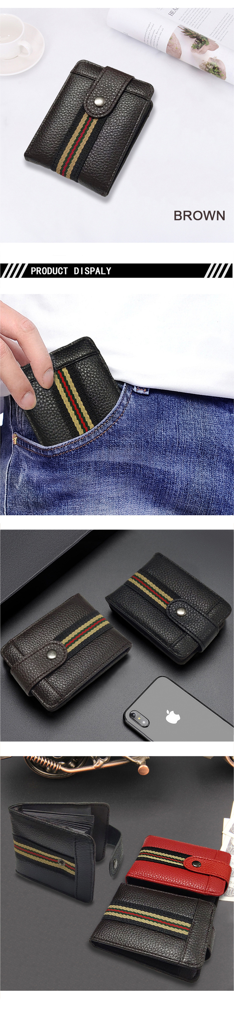2021 New Expanding Card Holder Male Ladies Card Holder Bank Card Credit Card Small Wallet Multiple Card Slots Card Case