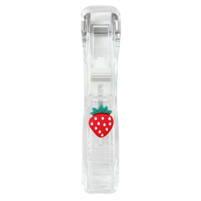 Transparent Ins Style Stapler Supplementary Clip File Materials Organize Folders Student Test Paper Binder Clip Snack Seal Clip