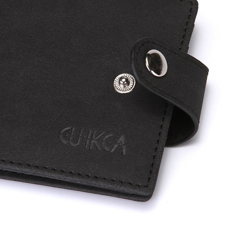 Cross-Border RFID Anti-Scanning Creative Men's Wallet PU Leather Buckle Work Certificate Driving License Leather Case Card Holder Card Case