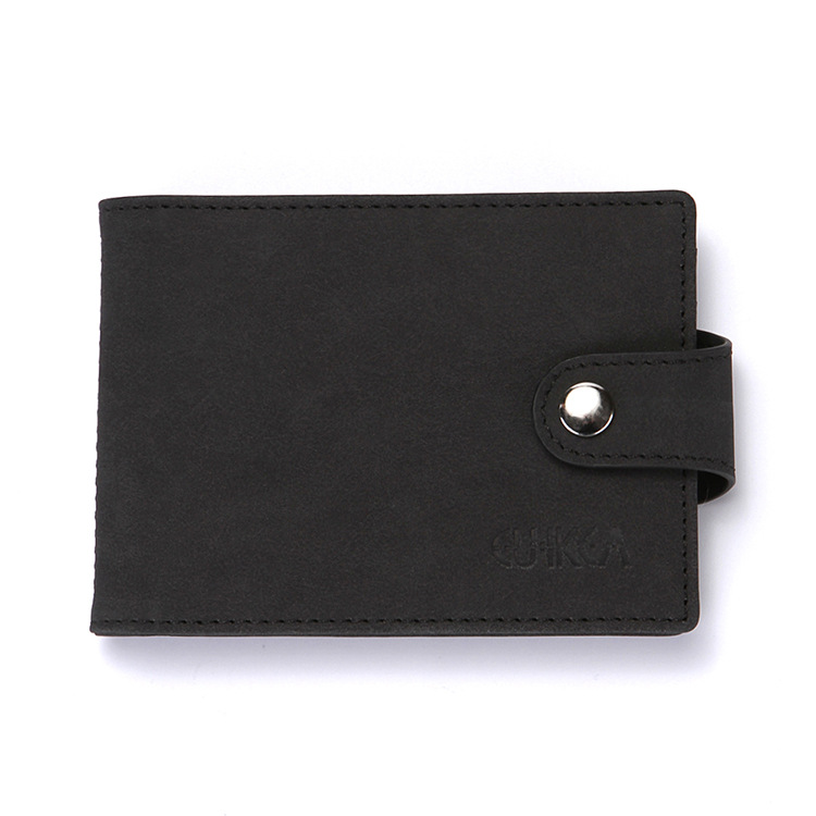 Cross-Border RFID Anti-Scanning Creative Men's Wallet PU Leather Buckle Work Certificate Driving License Leather Case Card Holder Card Case