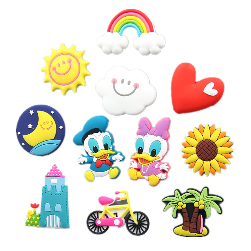 Factory Promotion Nordic Home White Cloud Rainbow Moon Refrigerator Sticker and Magnet Sticker Decoration Message Sticker Children Whiteboard Sticker