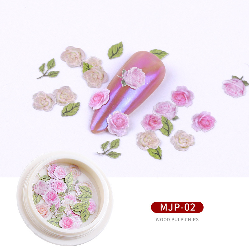 Cross-Border New Arrival Nail Ornament Nail Art Wood Pulp Piece Little Daisy Flower Leaves Mixed Nail Sticker Decoration Cross-Border New Arrival Nail Ornament Nail Art Wood Pulp Piece Little Daisy Flower Leaves Mixed Nail Sticker Decoration