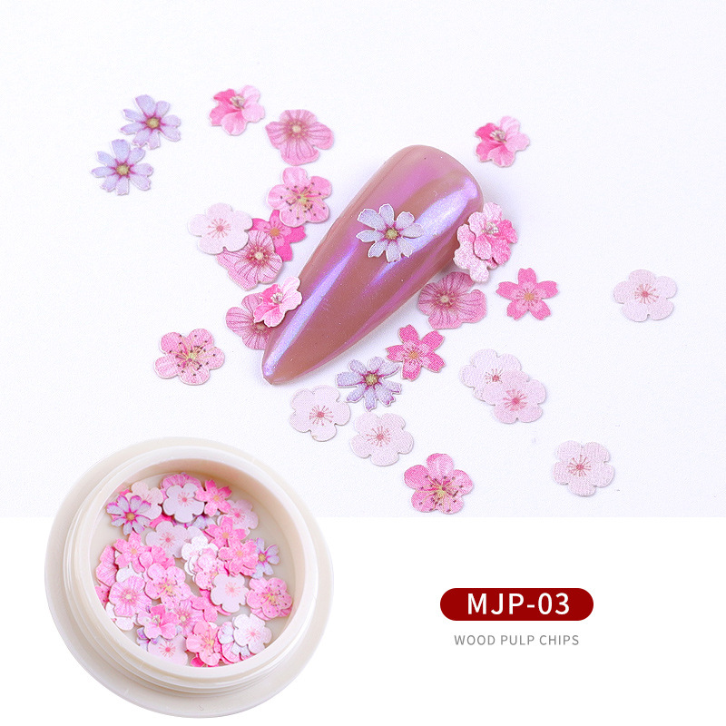 Cross-Border New Arrival Nail Ornament Nail Art Wood Pulp Piece Little Daisy Flower Leaves Mixed Nail Sticker Decoration Cross-Border New Arrival Nail Ornament Nail Art Wood Pulp Piece Little Daisy Flower Leaves Mixed Nail Sticker Decoration