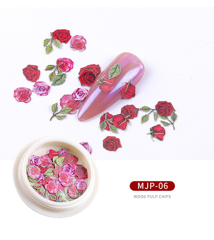 Cross-Border New Arrival Nail Ornament Nail Art Wood Pulp Piece Little Daisy Flower Leaves Mixed Nail Sticker Decoration Cross-Border New Arrival Nail Ornament Nail Art Wood Pulp Piece Little Daisy Flower Leaves Mixed Nail Sticker Decoration