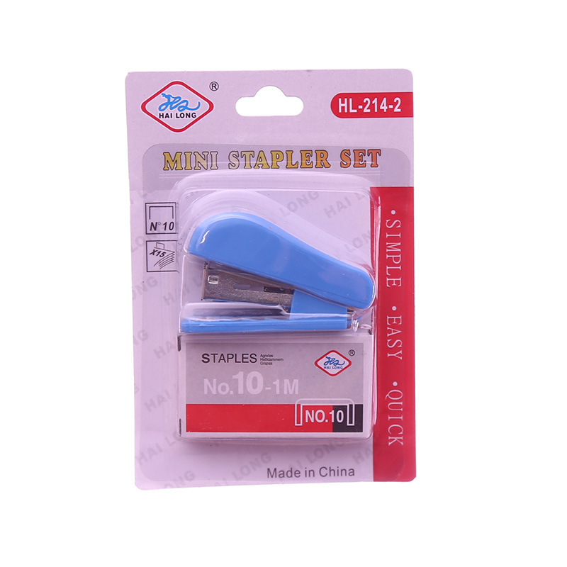 Cartoon Stapler Kit Cute Mini Stapler 10# Staple Office Supplies Student Prize Small Gift