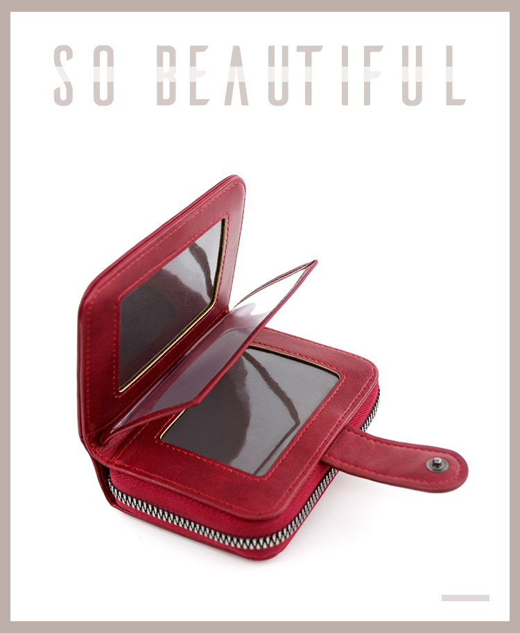 Menbense New Expanding Card Holder Short Wallet Fashion Multi-Card-Slot Plain Men Women Large Capacity Card Case