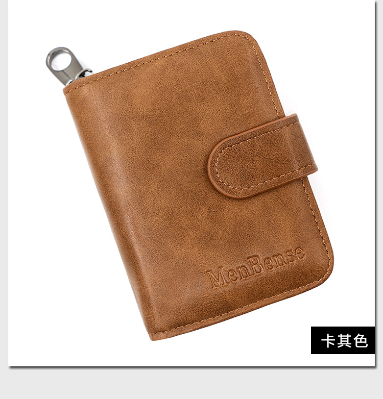 Menbense New Expanding Card Holder Short Wallet Fashion Multi-Card-Slot Plain Men Women Large Capacity Card Case