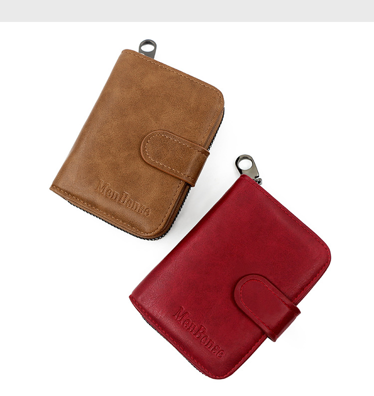 Menbense New Expanding Card Holder Short Wallet Fashion Multi-Card-Slot Plain Men Women Large Capacity Card Case