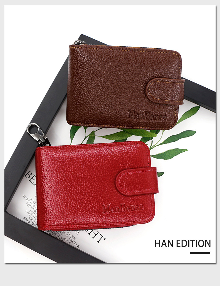 Factory Direct Supply New Expanding Card Holder Short Wallet Multiple Card Slots Lychee Pattern Men and Women Large Capacity Card Case Factory Direct Supply New Expanding Card Holder Short Wallet Multiple Card Slots Lychee Pattern Men and Women Large Capacity Card Case